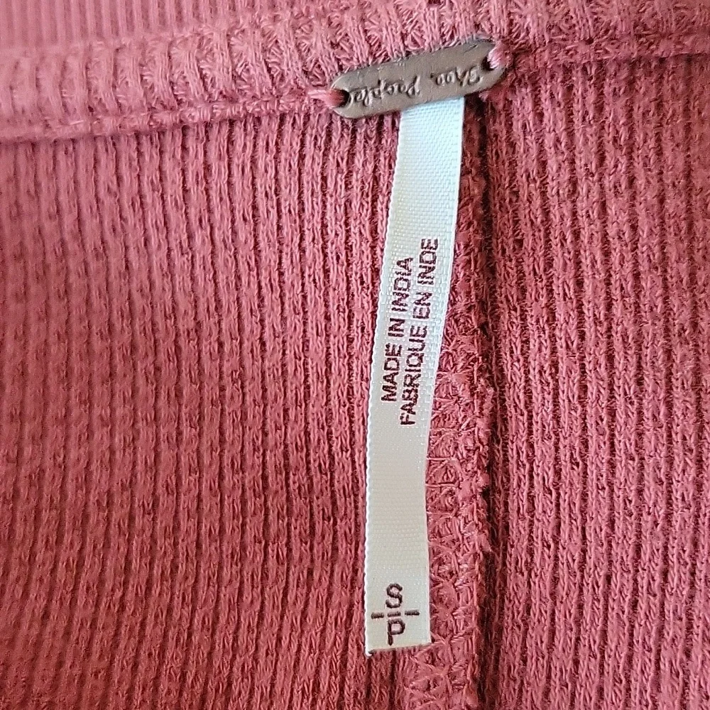 Free People Rare Lovely Lady Thermal Top